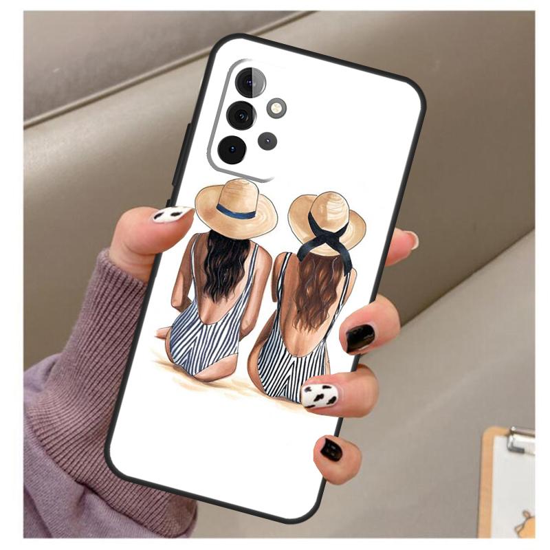 Best Friends BFF Matching Case For Samsung Galaxy A56 A16 A26 A36 A06 A52 A53 A33 A13 A34 A54 A14 A15 A35 A55 A22 A32