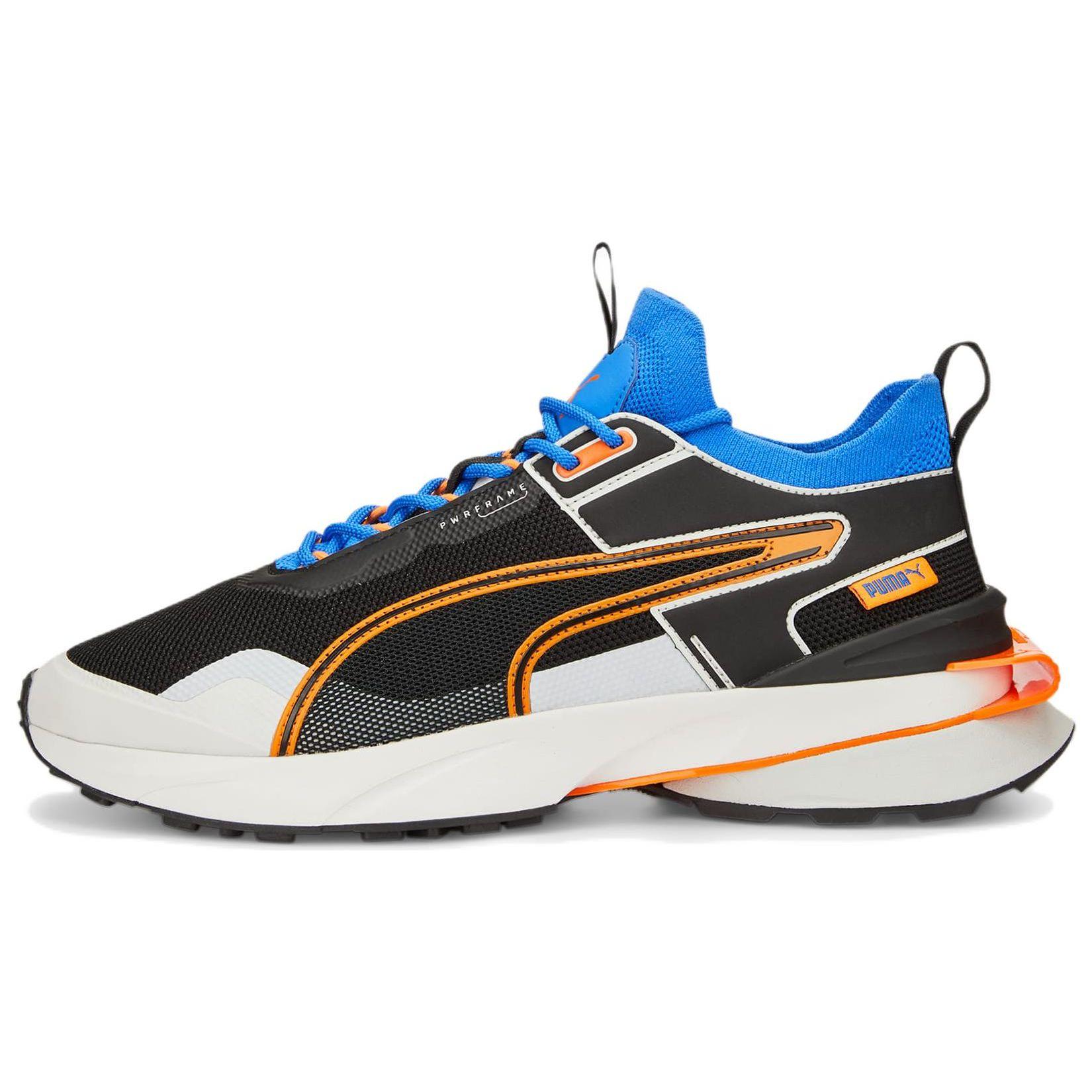 

Puma Pwrframe Op-1 Trail Off Fabric Leather Low-Top Sports Casual Shoes Unisex Sneakers Blue Black Orange 387639-02 36