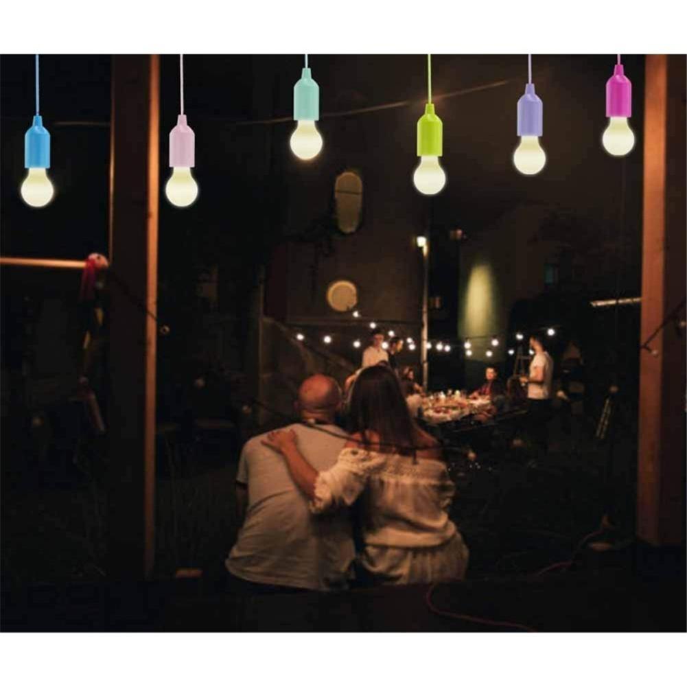 Tragbare 6 Stück LED-Lampe zum Wandern, Angeln, Schreibtisch, Campingzelt, Gartenlampe, batteriebetriebene Lampe