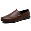 Fashion Genuine Leather Men Casual Shoes Luxury Brand 2024 Mens Loafers Moccasins Breathable Slip On Lazy Driving Shoes Plus Size 38-46