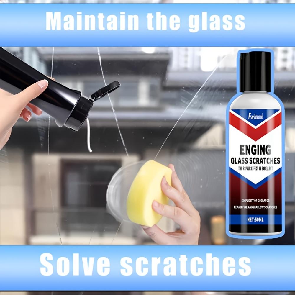 Glass Scratch Repair Wax - Glass Renewal Paste, Apply To Restore the Glass To Its Original State. It Is Suitable for Car Glass,
