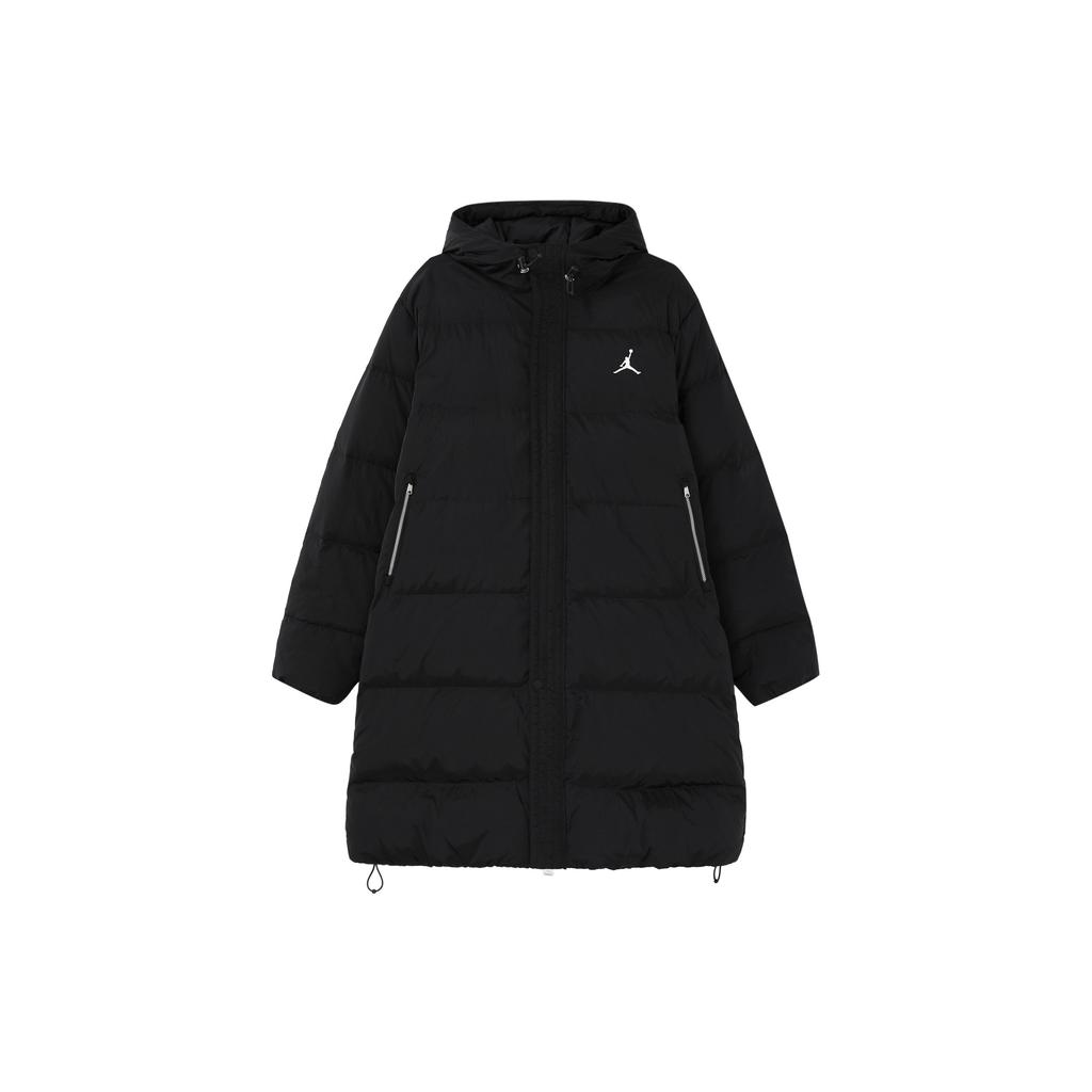 Jordan Dlouhá silná teplá pánská bunda s kapucí svrchní oblečení černá FB7314-010