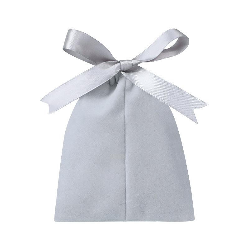 Plush butterfly drawstring velvet pouch - jewelry gift packaging bag - perfume & cosmetic storage bag