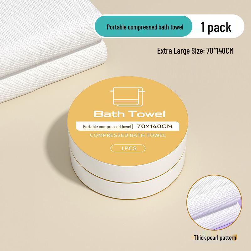 Individually Packaged Compressed Disposable Travel Bath Towels - Thickened & Enlarged for Hotel and Travel Use