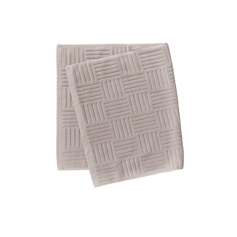 Inyahome Luxury Bath Mat Towels Cotton Absorbent Hotel Spa Shower Floor Towels Carpets Set for Bathroom Rug Pad 20 X 32 Inches