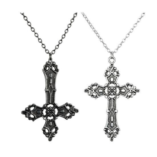 Vintage Necklace for Women Men Baroque Pendant Necklace Hypoallergenic Punk