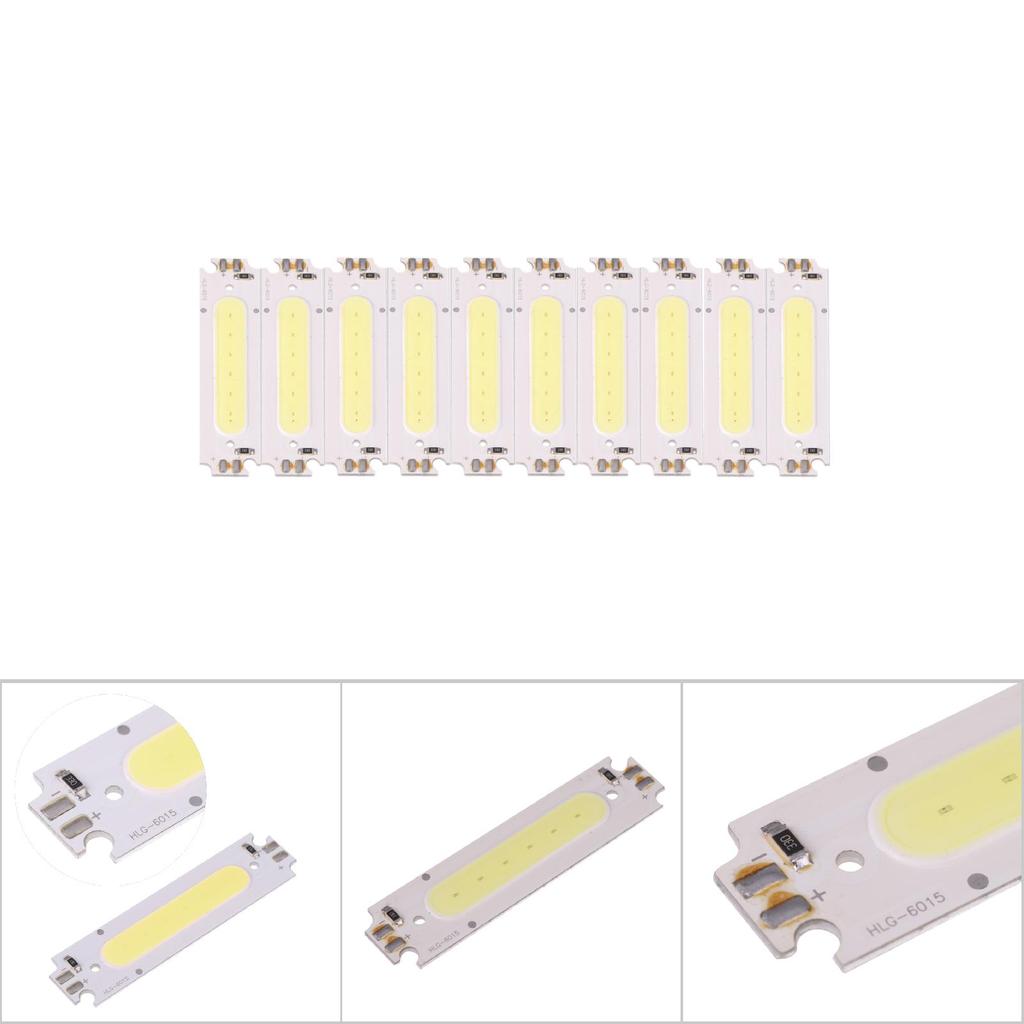 10Pcs DC 12V 2W COB Chip Light Source Fits for DIY LED Lamp Lighting Fixtures Car Lights