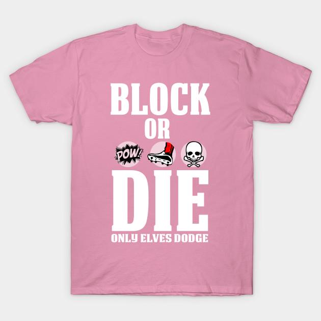 T-Shirt Damen Block Or Die Harajuku Print Kawaii T-Shirt Sommer Kurzarm Damen T-Shirt Top Tee