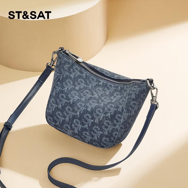 St&Sat Women's Handbag, Retro Crossbody Bag, Dumpling Bag, Shoulder Bag
