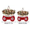 Twinkling Christmas Mitten Wreath With 120 LED Lights & 10H Auto Timer,Christmas Wreath Front Door Artificial Garland