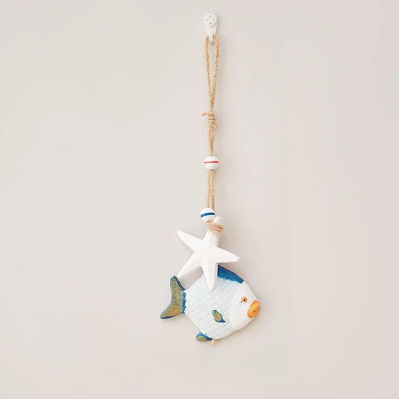 Средиземноморские настенные украшения Морской конёк/Рыба/Ракушка Декорации Креативное настенное искусство Декор детской комнаты Морской декор в пляжной тематике