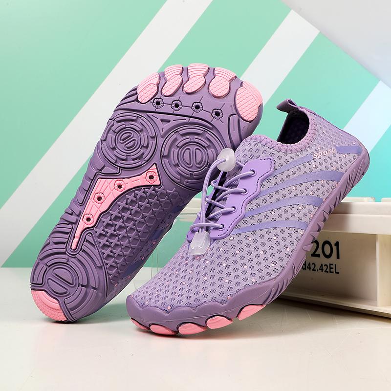 Couple Beach Shoes Barefoot Breathe River Tracing Anti-Slip Quick-Drying Beach Sand-Proof Wading Swimming Surf Snorkeling Shoes