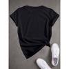 European Size European Size A Printed T-Shirt for The Birthday Mother, Featuring Short Sleeves And a Round Neck, Perfect for Casual Wear in Spring