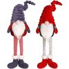 Cute Christmas Faceless Doll Cartoon Gnomes Elf Dolls Leg Hanging Doll Ornament  Birthday