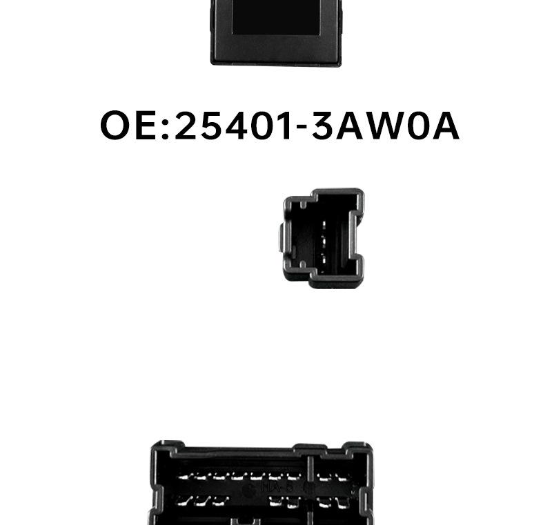 25401-3AW0A Car Window and Glass Lifter Switch for Nissan Sunny/Qashqai