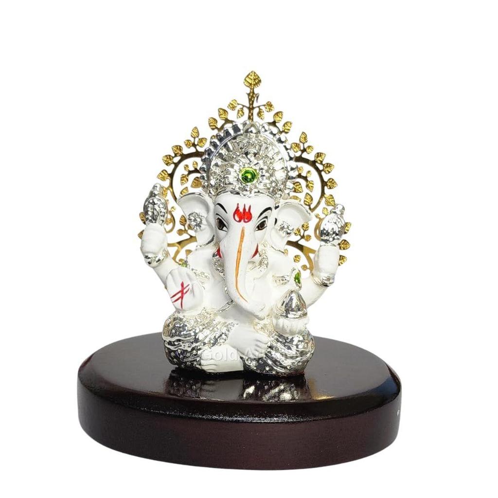 Lord Ganesha Idol Kalpavruksh Tree Ganesh Idol for Home Entrance Ganesh Ji for Car Dashboard