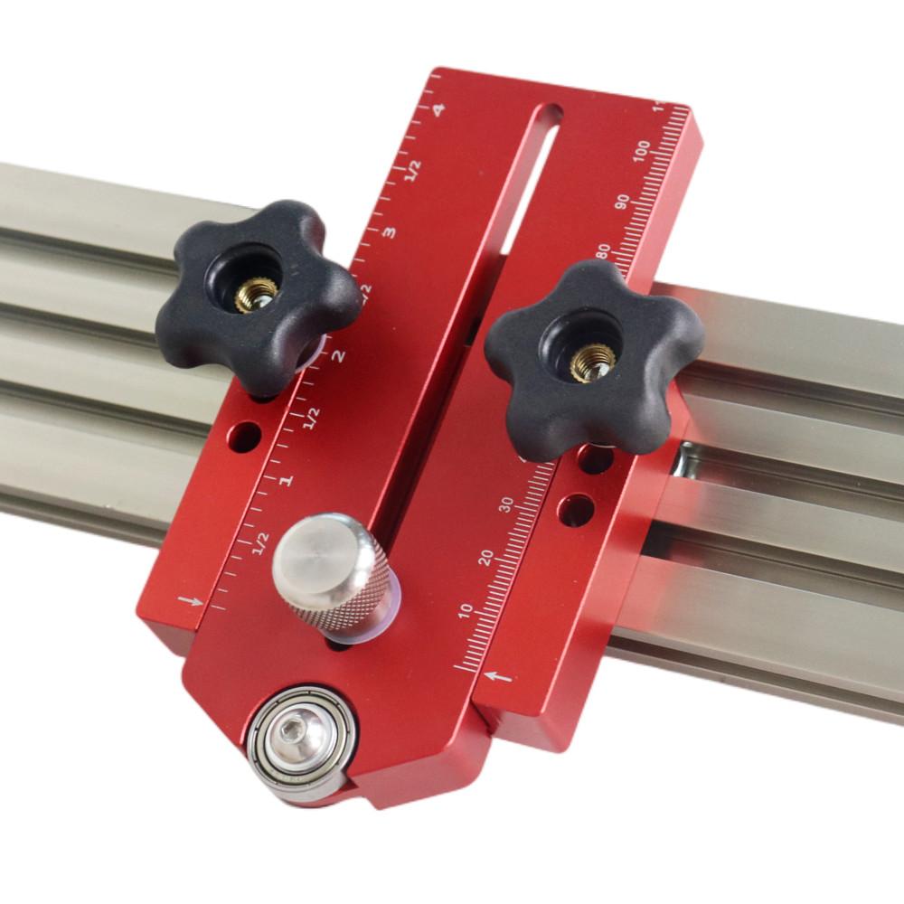 Woodworking Table Saw Fast Cutting Safety Stock Guide Workbench T Track Feather Board Adjustable Positioning and Fixing Tool