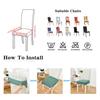 Waterproof Solid Dining Room Chair Cover Jacquard Elastic Chair Seat Covers For Hotel Banquet Kitchen Wedding Home Anti -Dirt