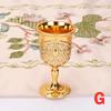 Metal Wine Glasses Retro Wine Cup Goblet Vintage European Style Champagne Cocktail Glasses Bar Home Decor Drinkware