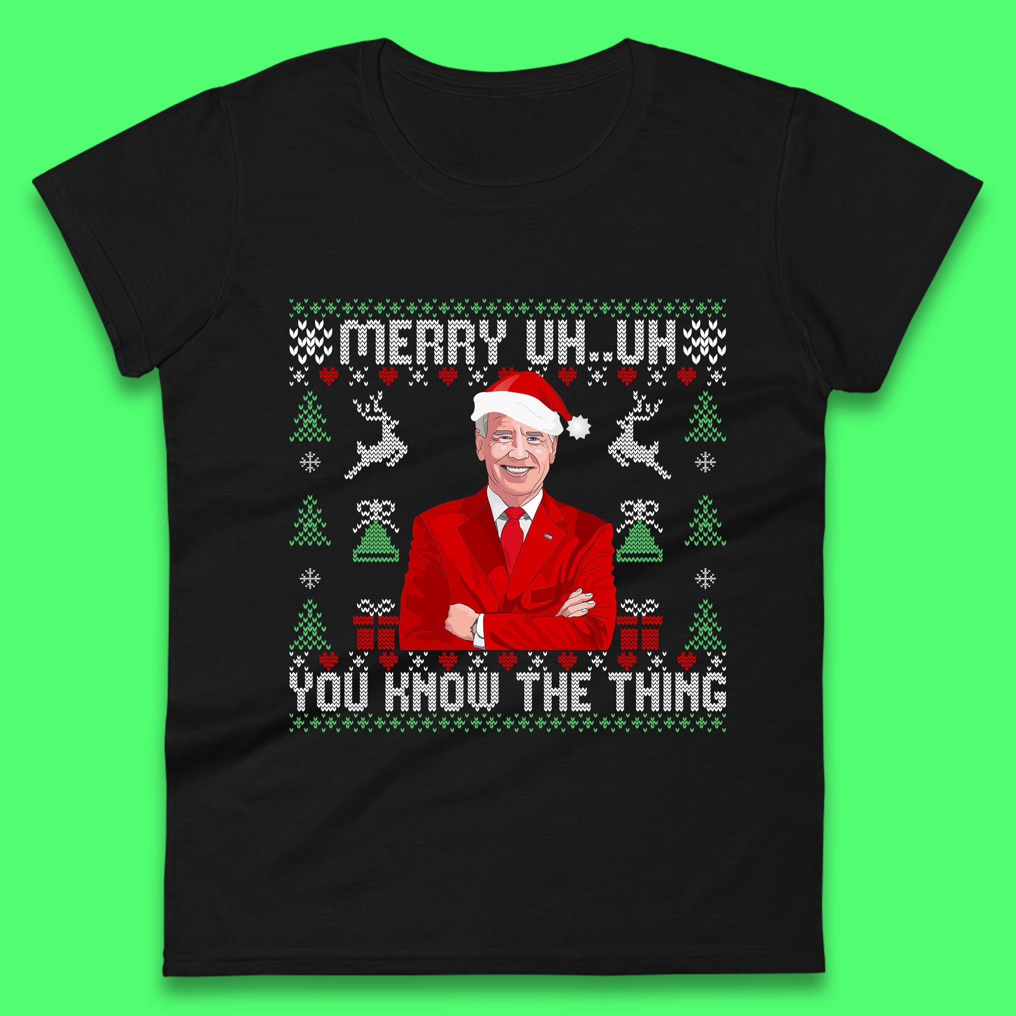 

Christmas Joe Biden Womens T Shirt Mens Tops Tees Unisex S