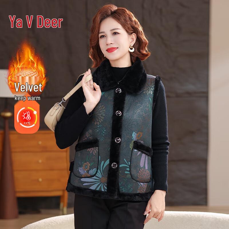 

Yalu Women s Faux Fur Lined Vest 4XL