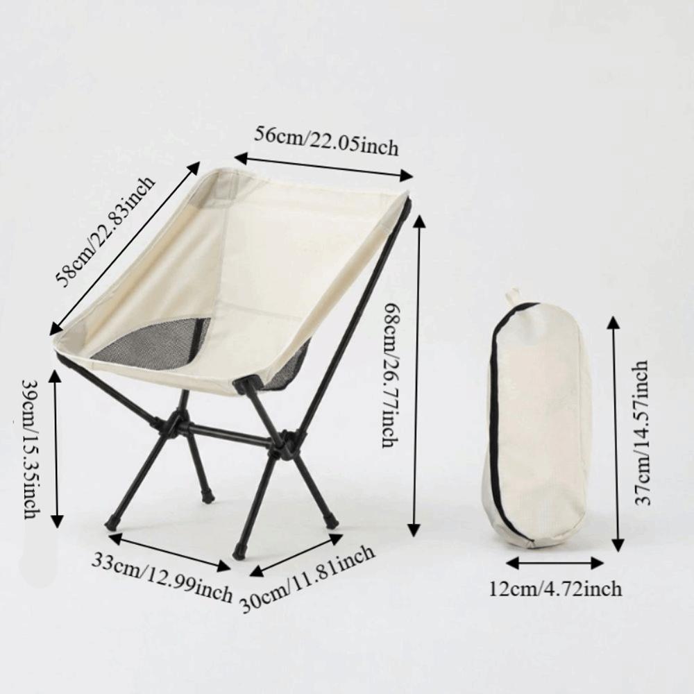 Portable Folding Camping Chair Sturdy Outdoor Fishing Stool Camping Leisure Chair Hiking Picnic