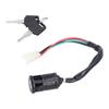 4 Wire Ignition Switch with 2 Keys Fit for 50cc 110cc 125cc 250cc PIT Quad Dirt Bike ATV Electric Scooter