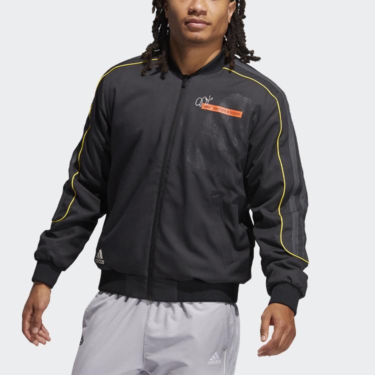 Adidas Jackets Men's Black Baseball Collar Moderate Other GP9790