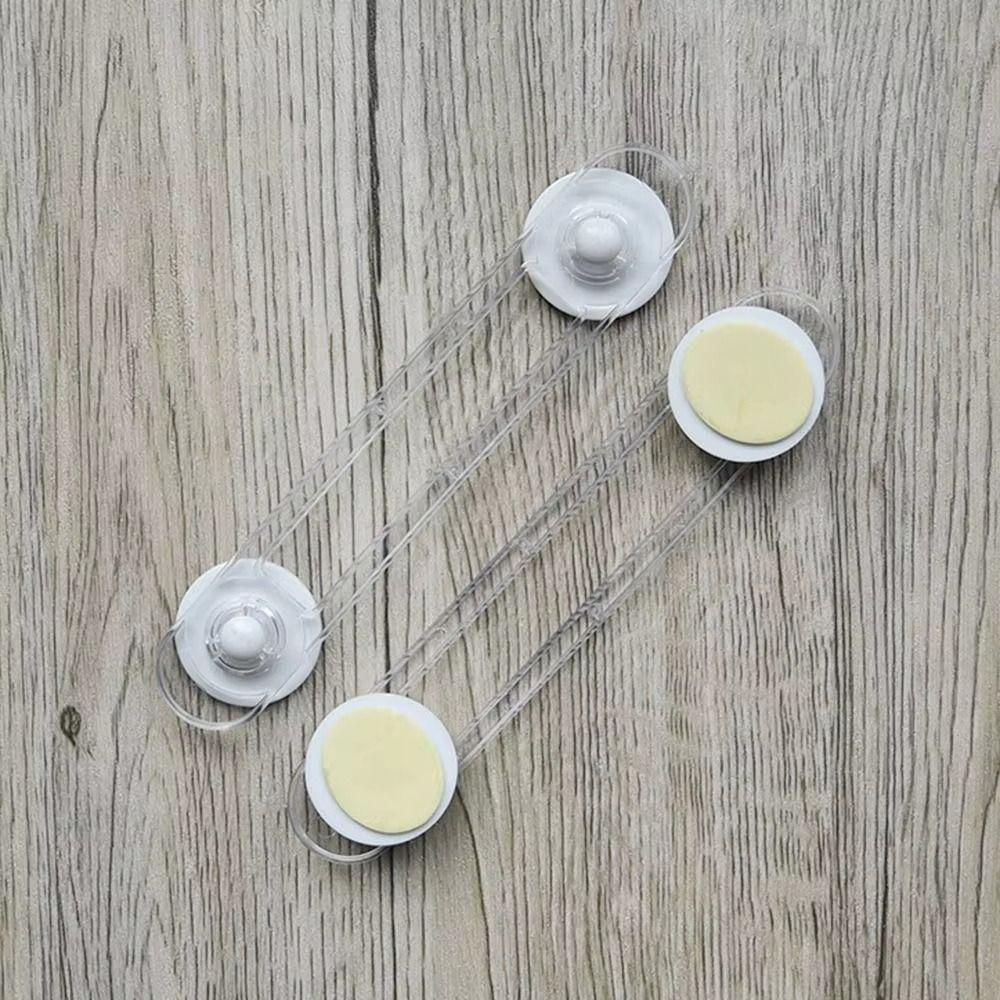 5Pcs Furniture Accossory Unisex Safety Lock ABS Plastic Fridge Cabinet Door Drawer Fixed Locks Portable Self Adhesive
