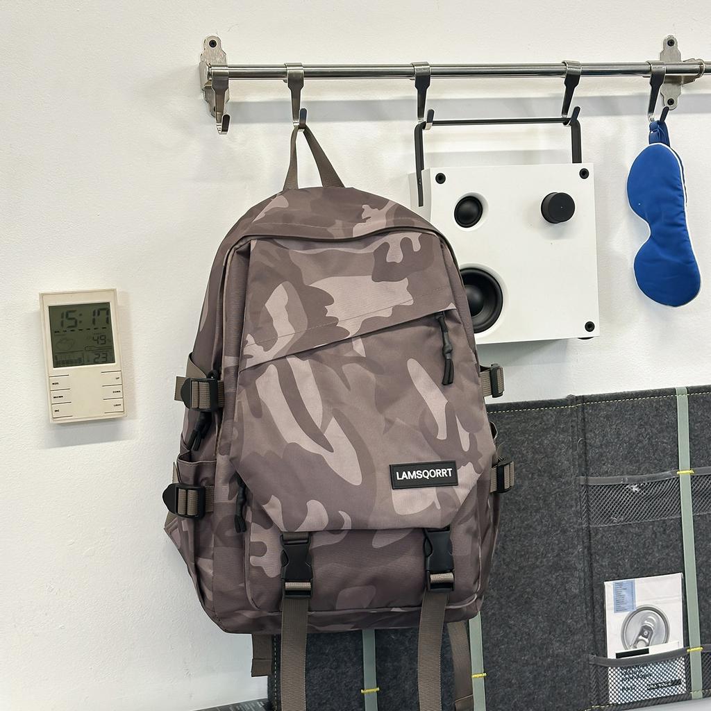 Schoolbag new 1011 schoolbag Korean version ins tooling trendy cool couple backpack large capacity middle and high school student backpack