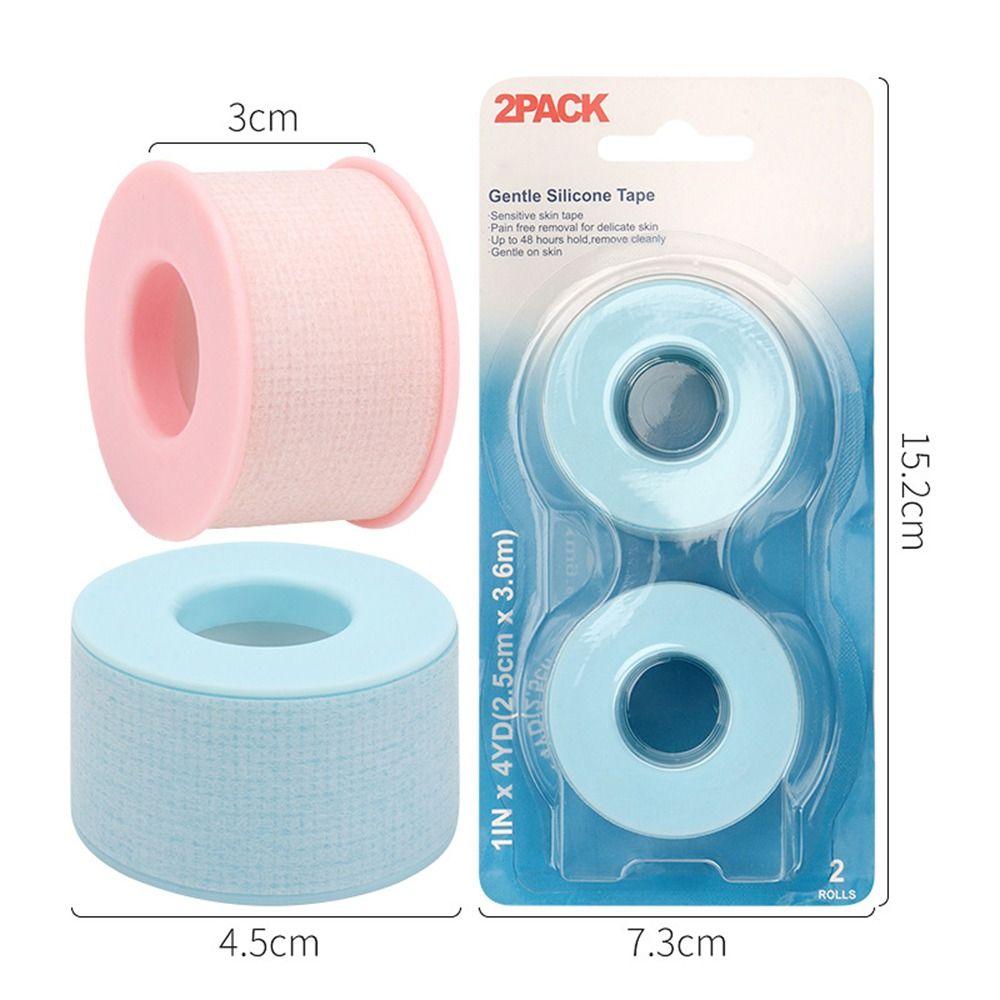 2 Rolls Non-woven Makeup Lash Tape Pain-Free Removal Eyelash Tapes  for Grafting False Eyelash Patch