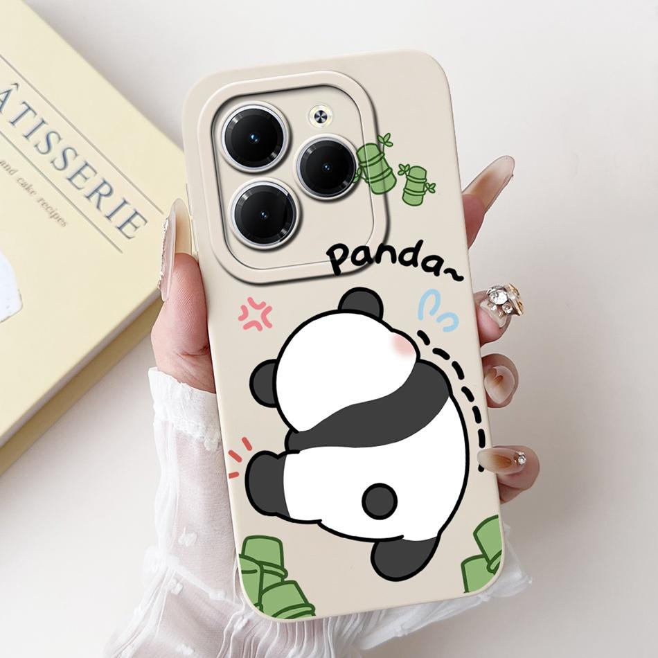 For Infinix Hot 40 Pro Case Hot 40 40i 40Pro Hot40 Hot40i Cute Panda Rabbit Cartoon Soft Silicone Shockproof Phone Cases