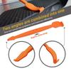 Car Accessories Vinyl Film Micro Stick Squeegee Curves Slot Edge Detailing Scraper Wrapping Tool Window Tint Kit Metal Spudger