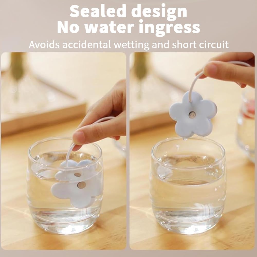 Kleiner Blumen-Luftbefeuchter Kreative Zerstäubung Nebel Maker Home Schlafzimmer Büro Schreibtisch Luftbefeuchter