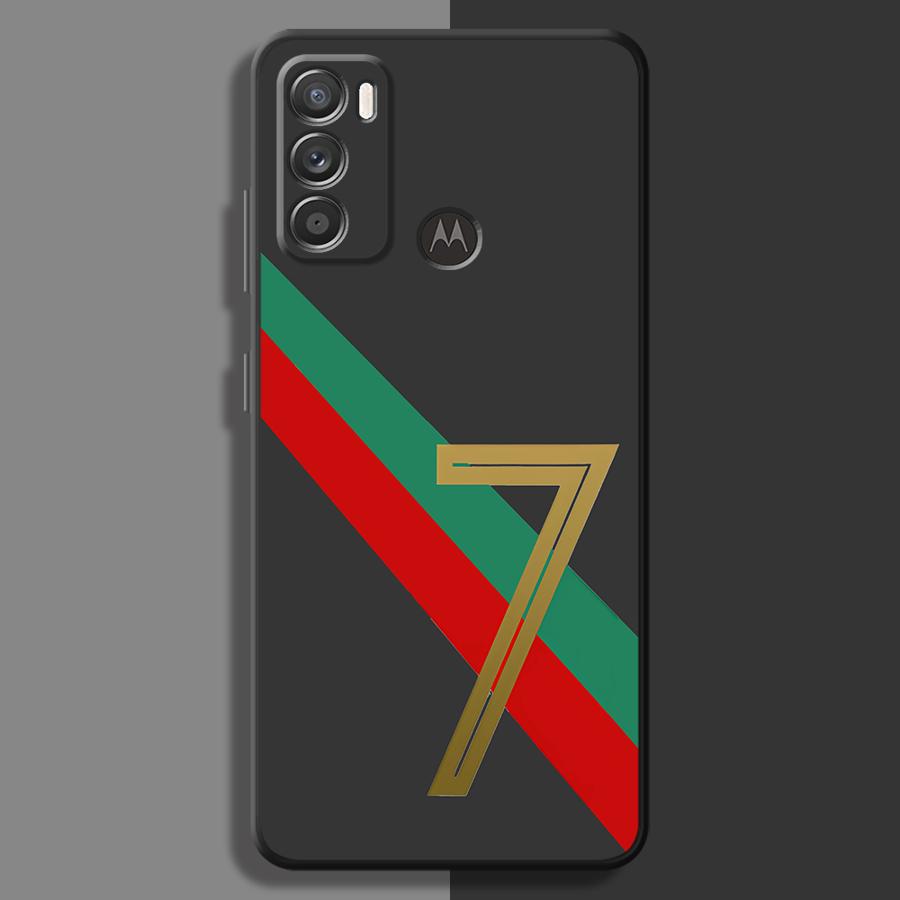 

FootBall Number 7 10 Phone Case for Motorola Moto G30 G51 G60S G71 G22 G32 G52 G72 Edge 20 Lite 30 Neo 30 Fusion Cover Moto G30