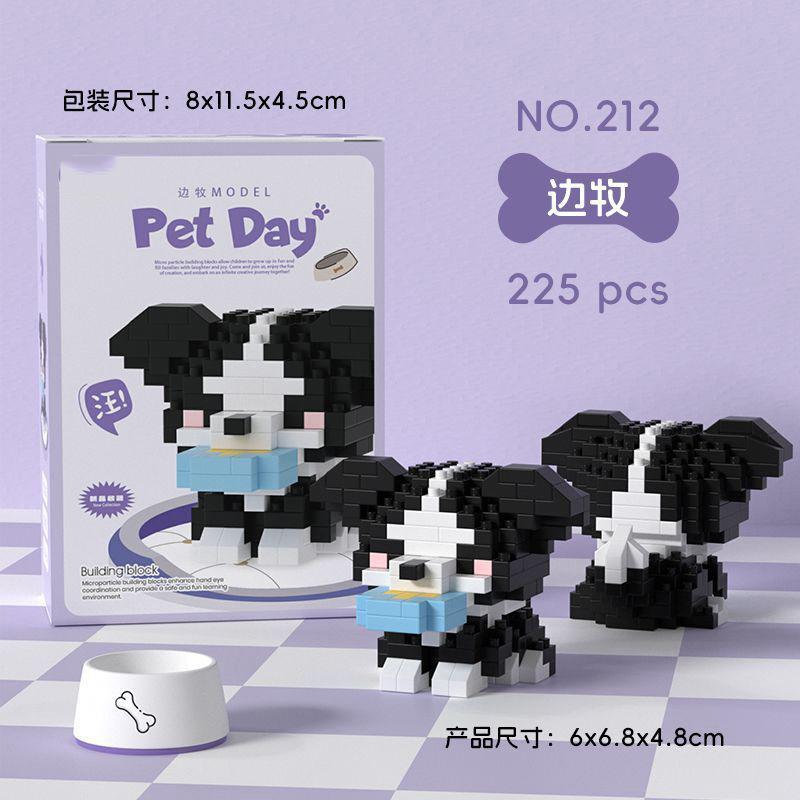 Animal Small Particle Dog Cat  Mini Building Blocks DIY Assembly Brick Sets Educational Toys for Kid 10 To 12 Year Birthday Gift