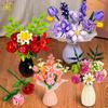 MOC Blommodell Byggklossats DIY Evig Bukett Klossar Kit Leksak För Barn Flicka Hem Skrivbordsdekoration Julklapp