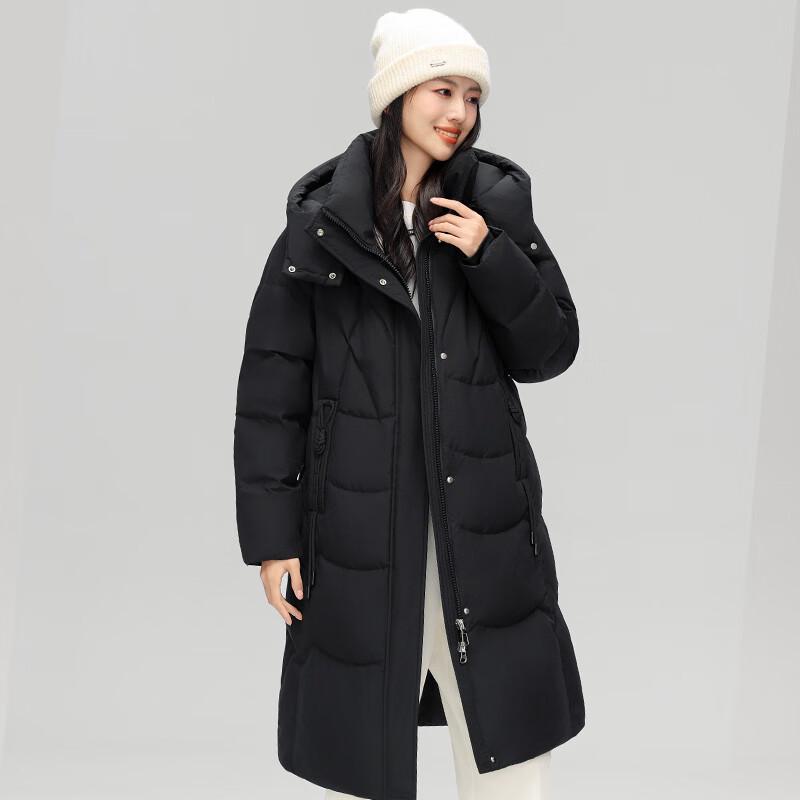 

Fengmao Women s Mid-length Down Jacket with Removable Hood S (155cm)