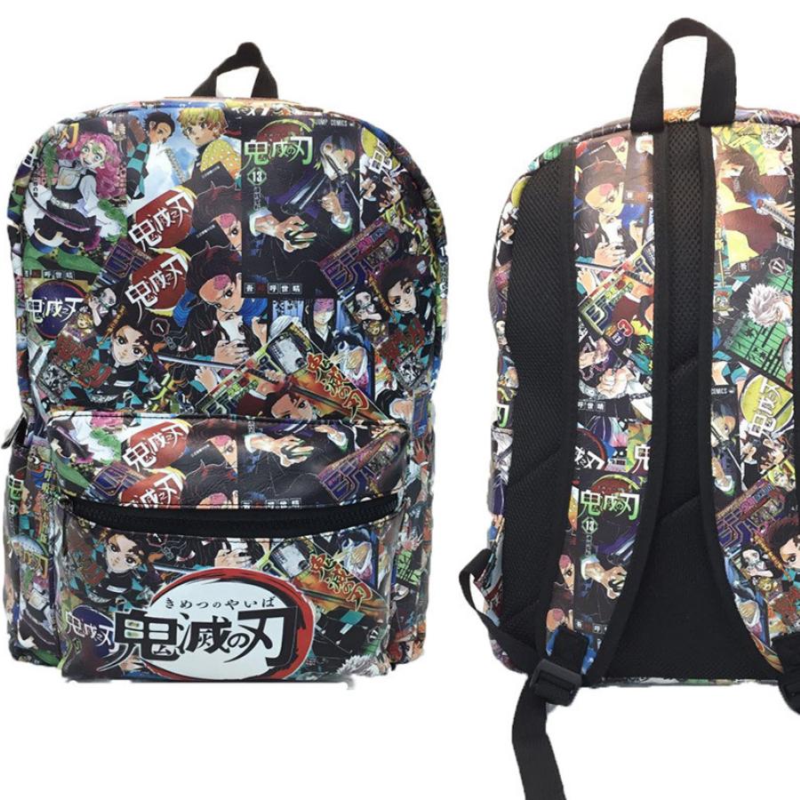 

Japan cartoon comics Demon Slayer Fashionable and Unique Travel Backpack Student Shoulder Bag 0002 KTB 45*33*17cm