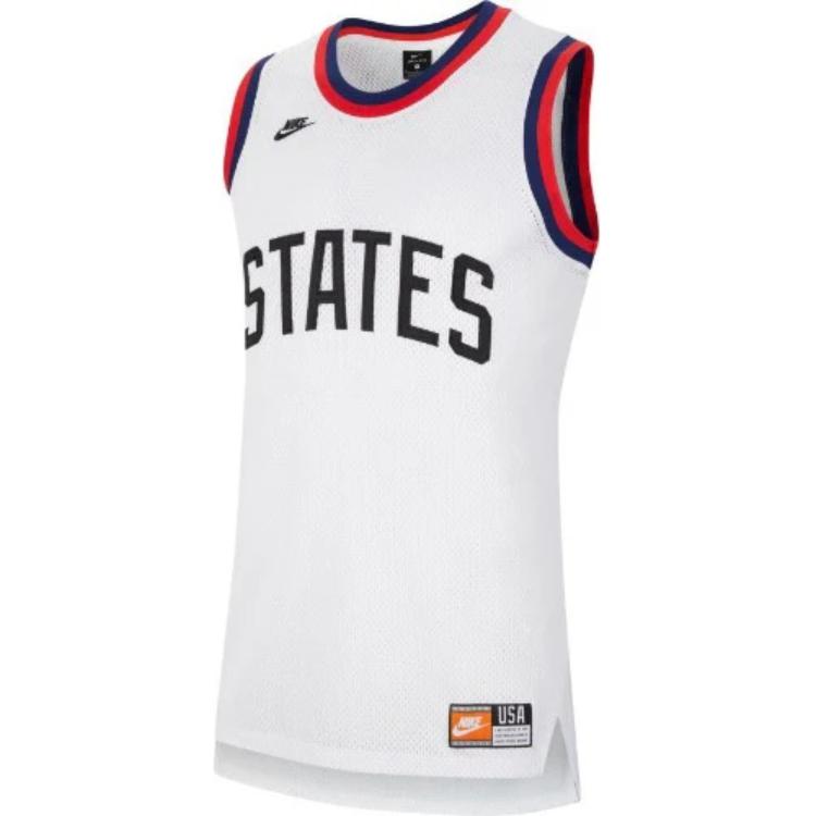 

Nike Usa Olympic Soccer Basketball Jersey CI8342-100 XL