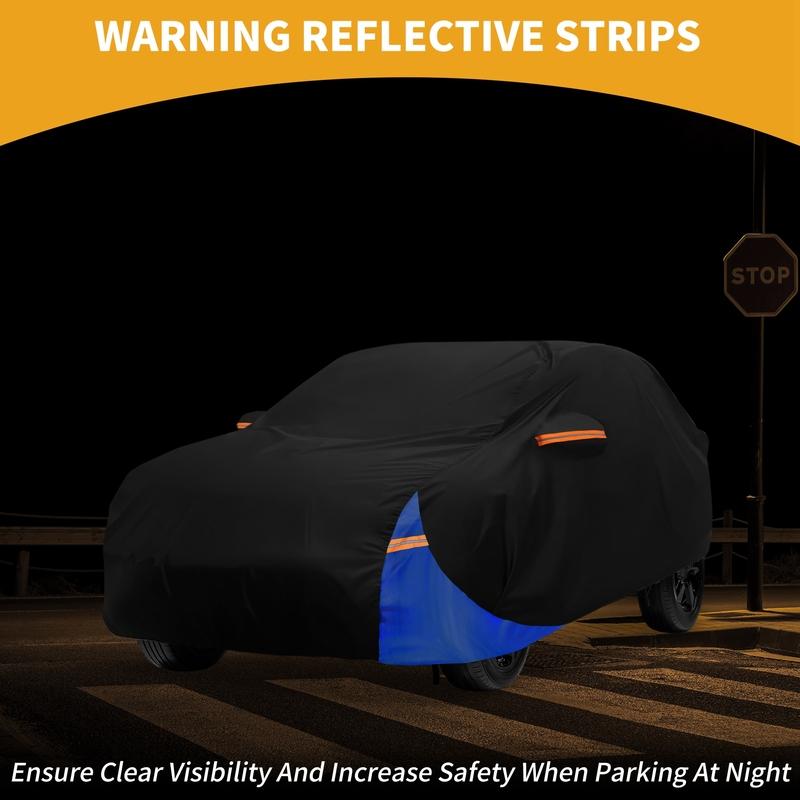 Motoforti All-Weather Waterproof Car Cover - UV-Resistant Outdoor Full Exterior Protection for Mg ZS 2017- 210D-PU