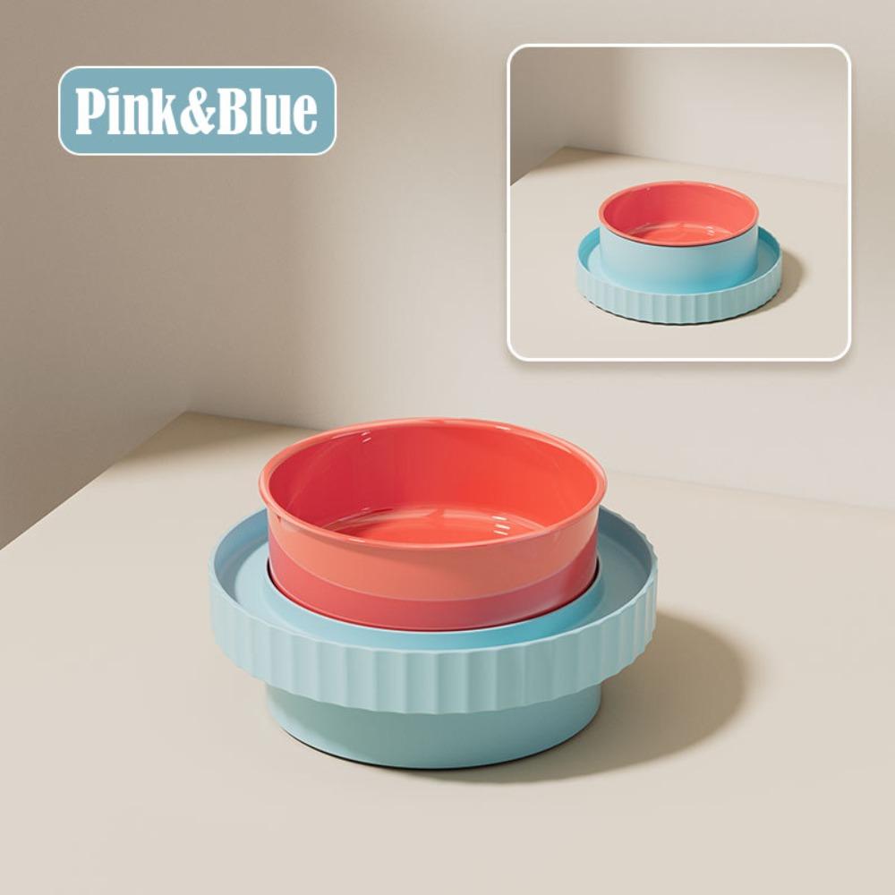 

New Plastic Pet Bowl Leak-proof Easy Clean Dog Bowl Cat Water Fountain Pet Supplies