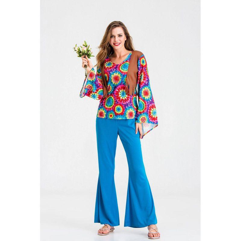 Halloween New Retro 80S Flared Pants Suit Nightclub Ds Performance Outfit Bar Couple Singer Stage Outfit