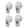 4/8Pcs Shower Curtain Clips with Suction Cup to Prevent Water Splashing Out Windproof Splash Guard Clip for Bathroom