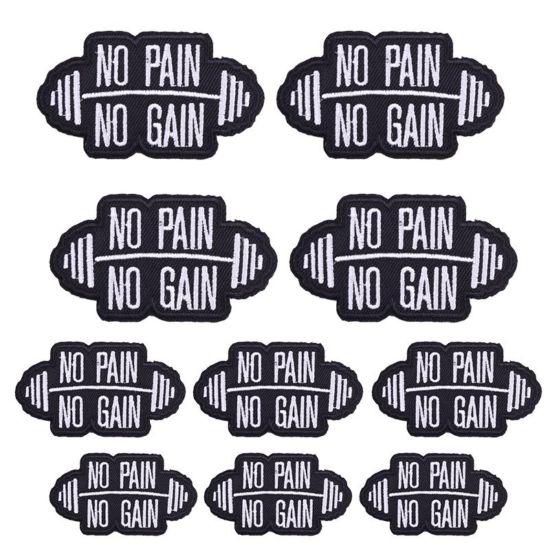 5pcs Cartoon Patch Letter Slogan Embroidery Patch Iron On Patches For Clothing Thermoadhesive Patches For Clothes Jeans Sew Diy