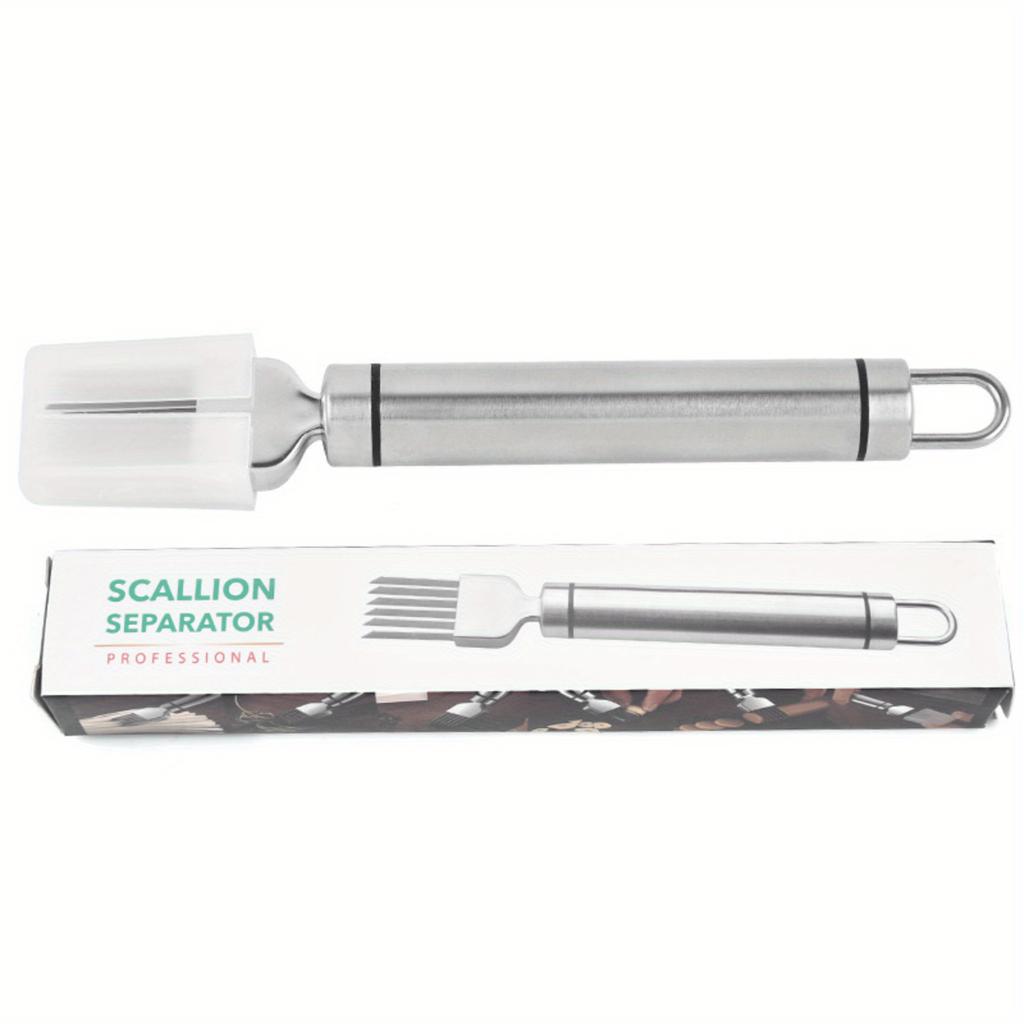 1pc Kitchen Multifunctional Stainless Steel Onion Shredded Onion Flower Knife, Onion Garlic Chili Melon Fruit Shredder
