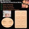 Tattoo Practice Skin Microblading Supplies Eyebrow Eyeliners Practice Latex Skin Permanent Makeup Eyebrow Tattoo Training Tool