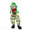 Colorful Joint Activity Kids Toy Wooden Pull String Puppet Handcraft Toy Puppet Puppet Clown