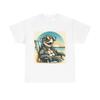 Unisex Adult T Shirt Whimsical Sea Turtle Beach Art