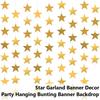 1PC 7cm/2.76inch Shining Star Paper Drop Garland Banner Gold Silver Bunting Banner For Shower Room Wedding Hanging Decoration